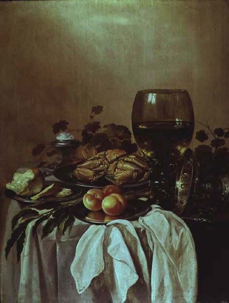 Bir Yengeç ile Natürmort by Pieter Claesz