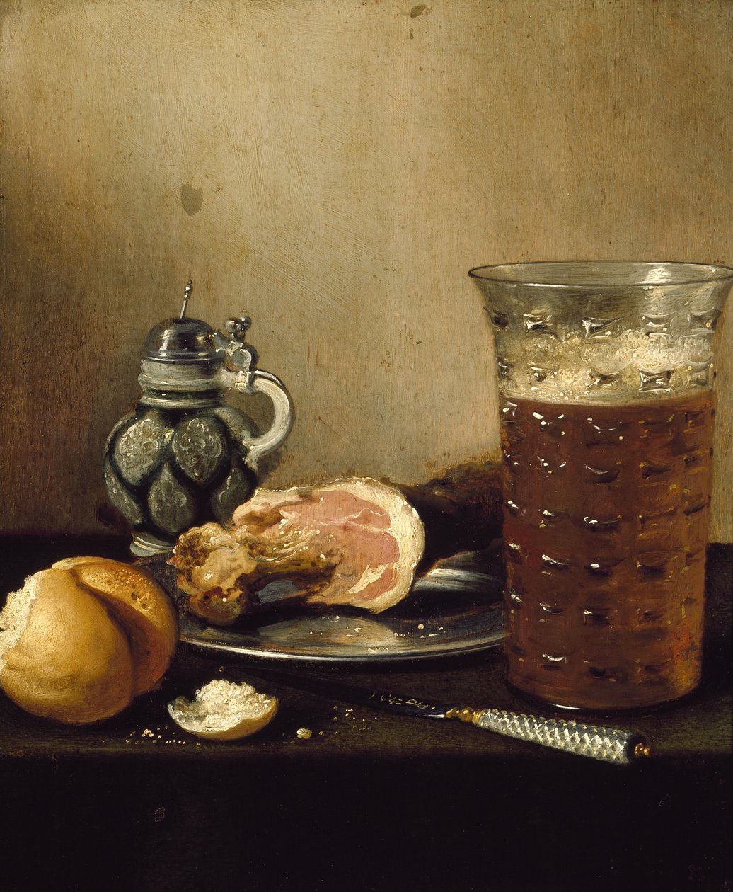 Jambonlu Natürmort, 17. yüzyıl by Pieter Claesz