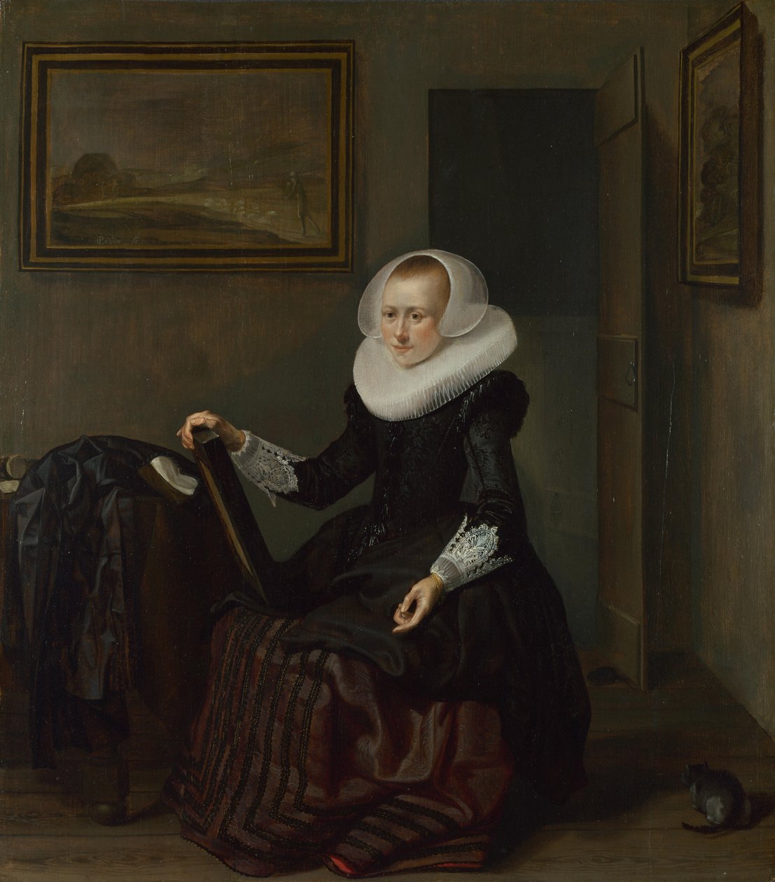 Ayna Tutan Kadın, 1625 by Pieter Codde