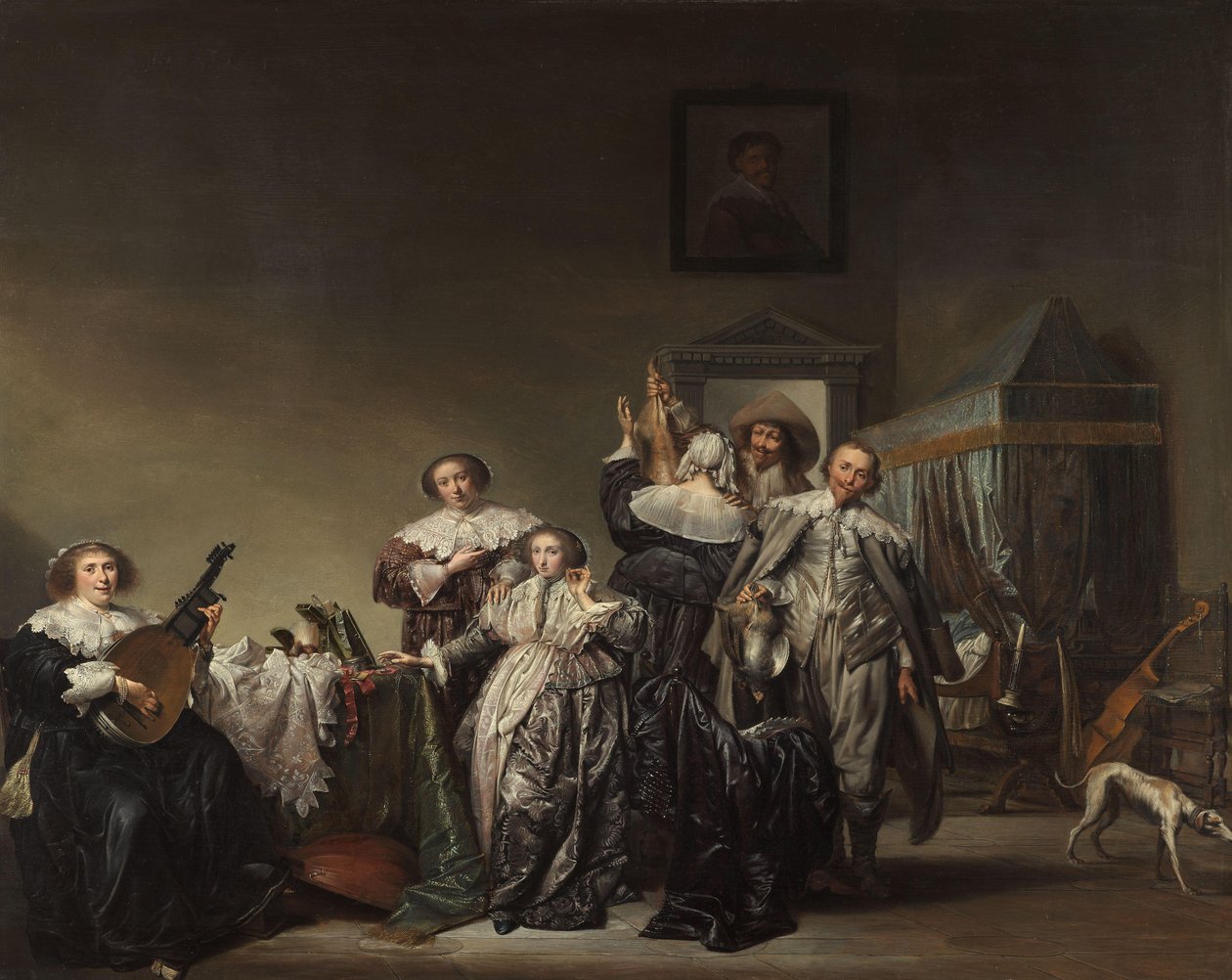 cesur şirket Süvariler ve Bayanlar by Pieter Codde