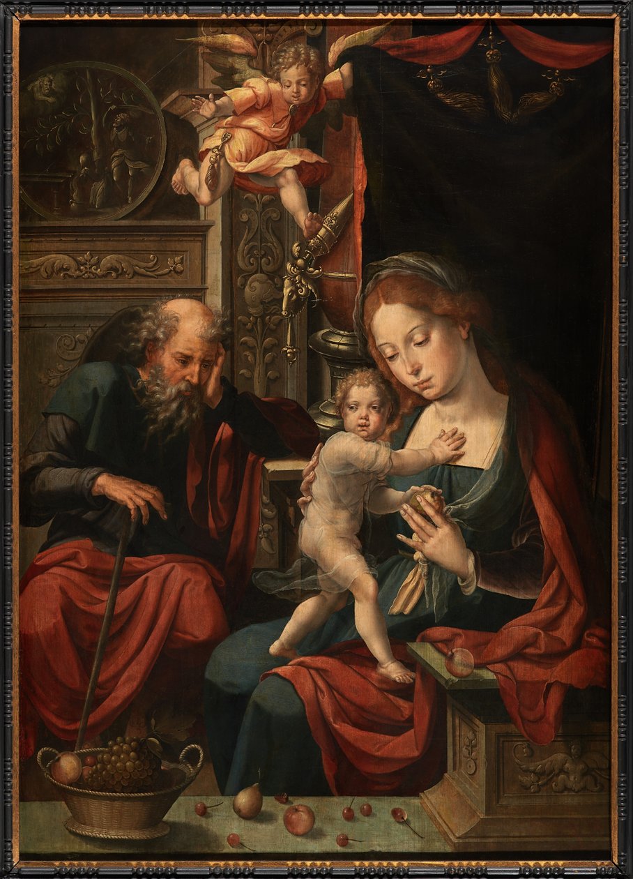 Kutsal Aile (panel üzerine yağ) by Pieter Coecke van Aelst