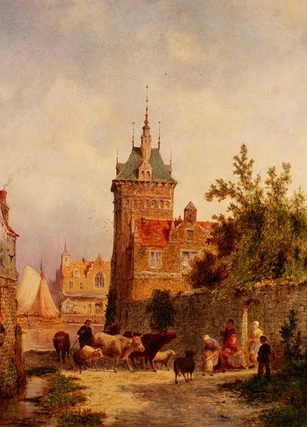 Coblentz, Almanya by Pieter Cornelis Dommerson