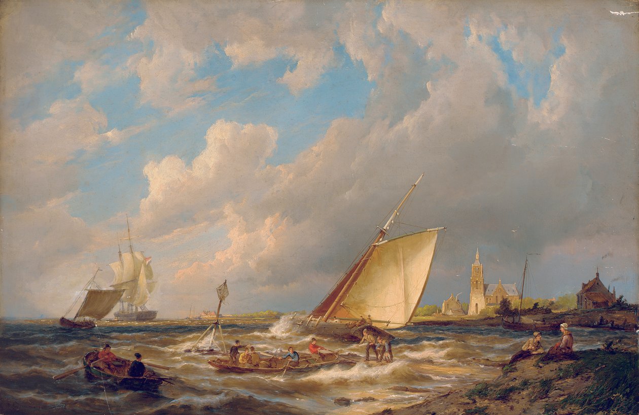 Maassluis, Hollanda by Pieter Cornelis Dommerson