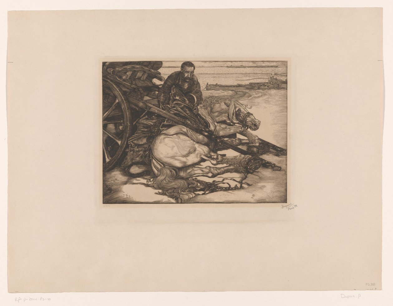 Yaralı At by Pieter Dupont (signed by artist)