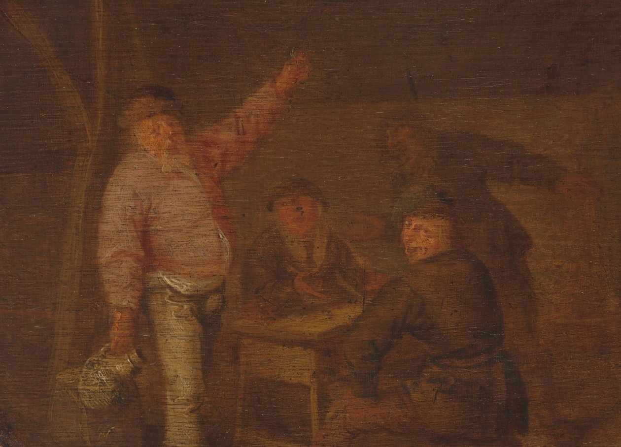 Ahırda İçen Köylüler by Pieter Hermansz. Verelst