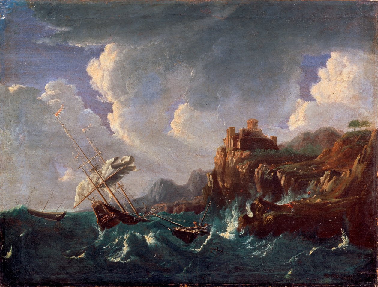 'Fırtınalı Deniz', 17. yüzyıl. by Pieter Mulier the Younger