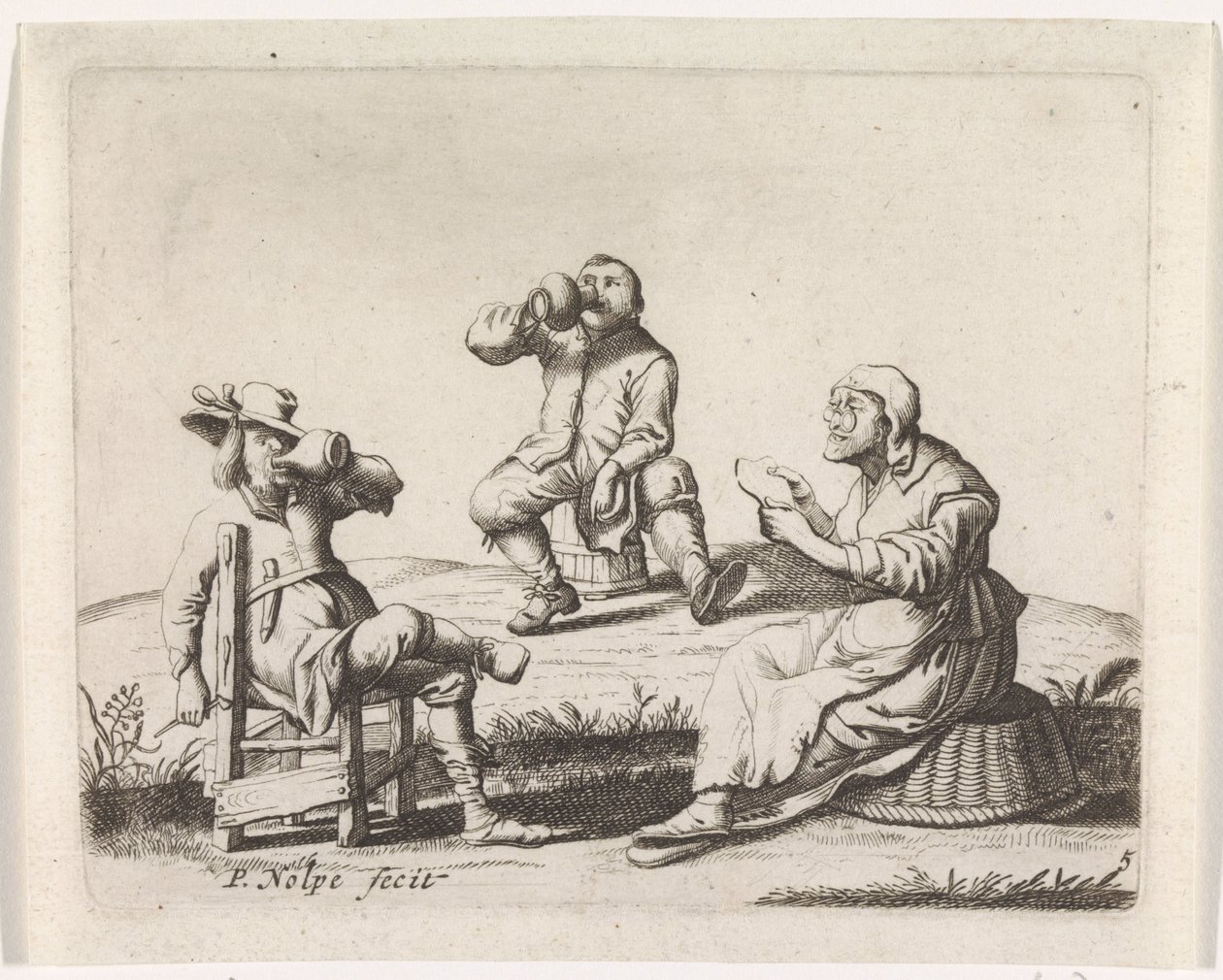 Üç Çiftçi by Pieter Nolpe