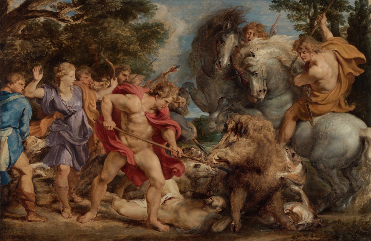 Calydonian Domuz Avı, c. 1612 by Peter Paul Rubens