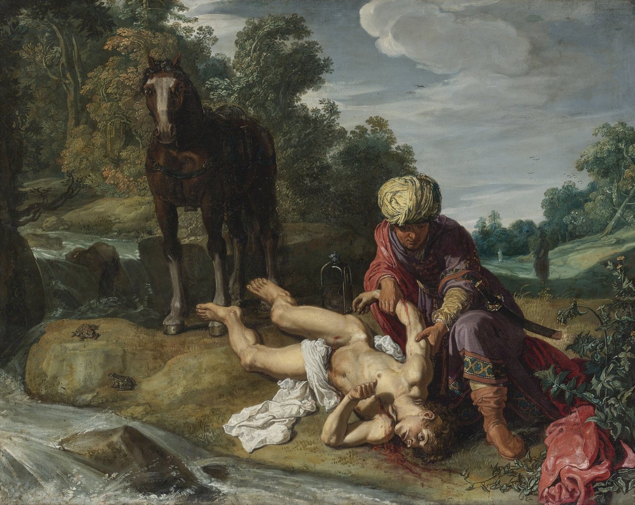 İyi Samiriyeli, c. 1612 by Pieter Pietersz. Lastman