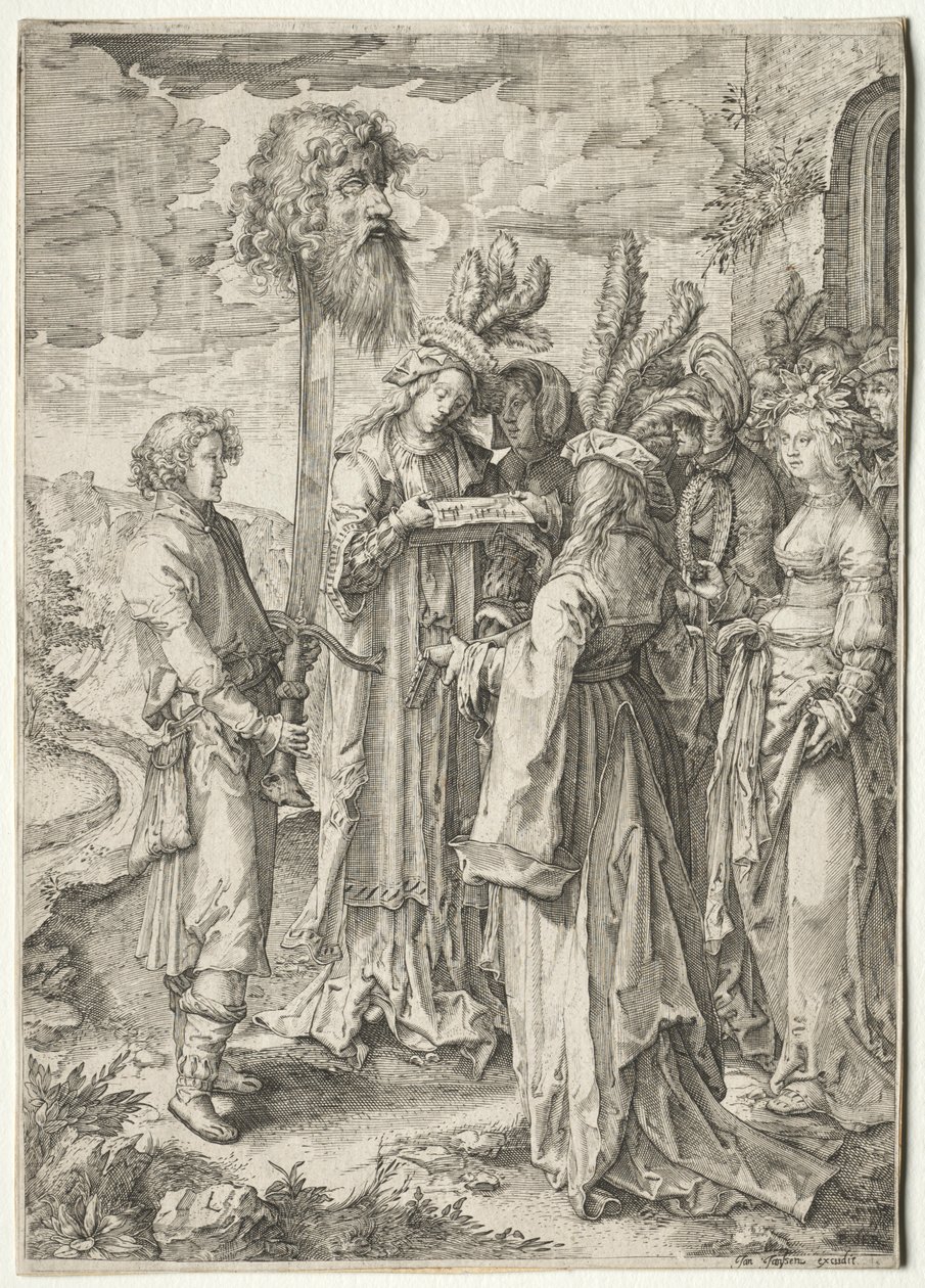 Goliath Başkanı ile David, 1620