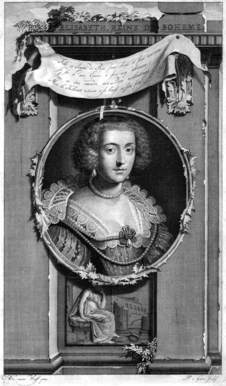 Bohemyalı Elizabeth, c1697. by Pieter Stevens van Gunst