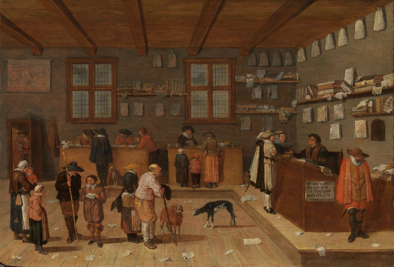 Avukatlık Bürosu, 1628. by Pieter de Bloot