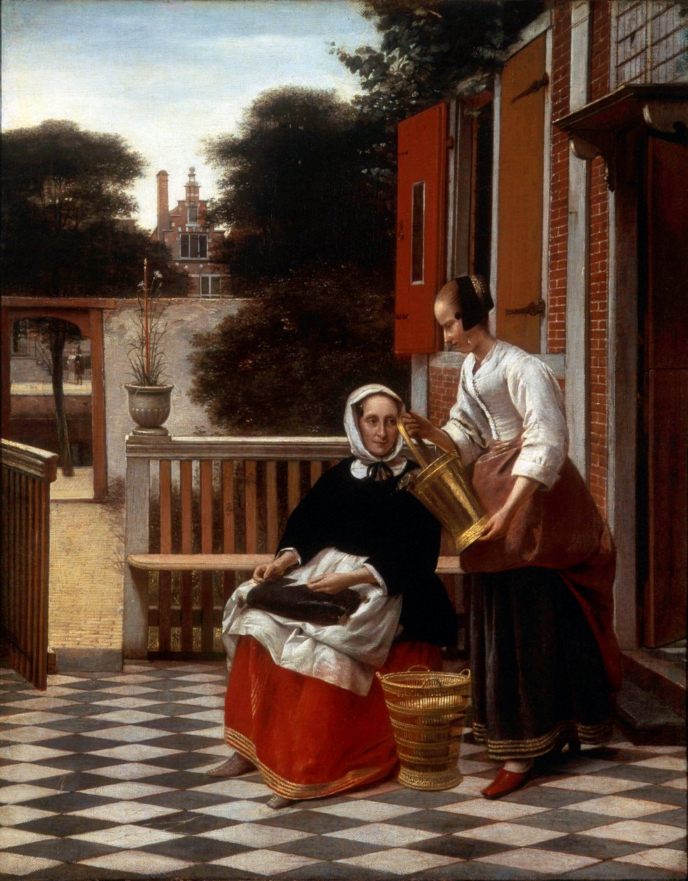 Bir Metres ve Hizmetçisi, 1660. by Pieter de Hooch