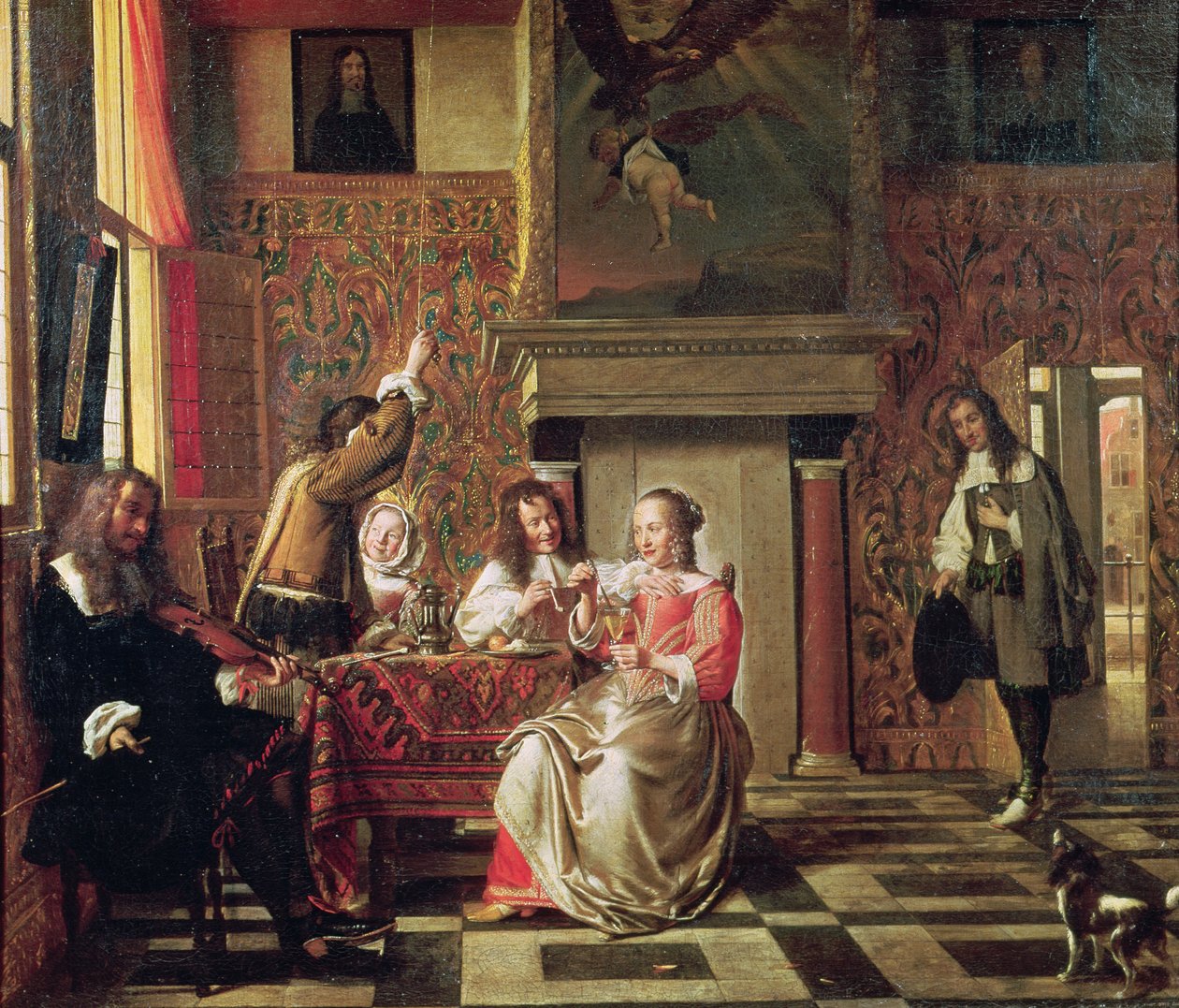 Konuşma by Pieter de Hooch