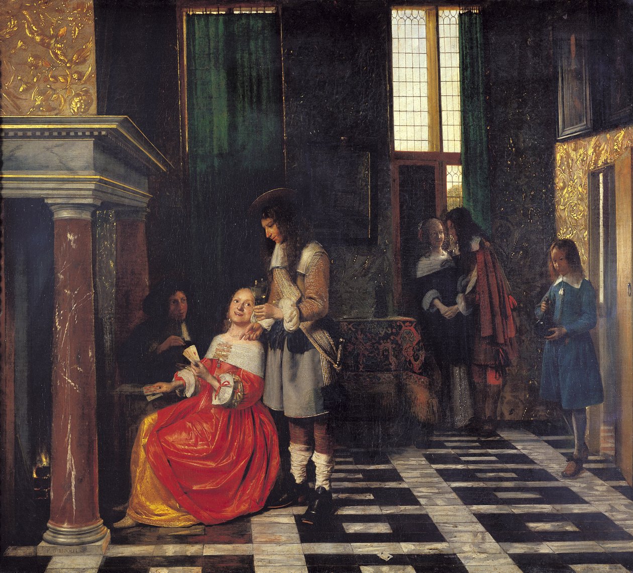 Kart Oyuncuları, c.1663-65 by Pieter de Hooch