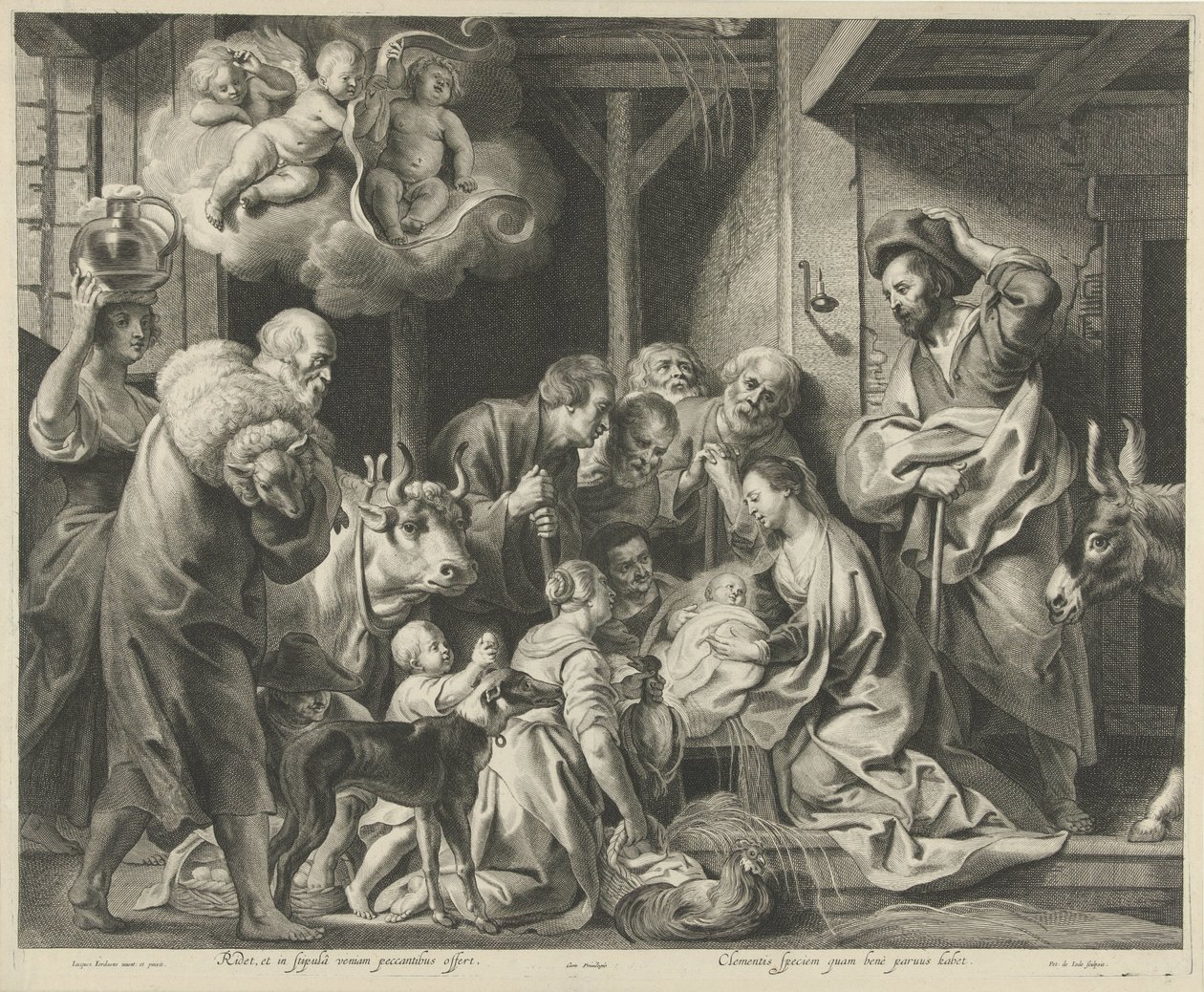 Çobanların hayranlığı by Pieter de Jode (II)