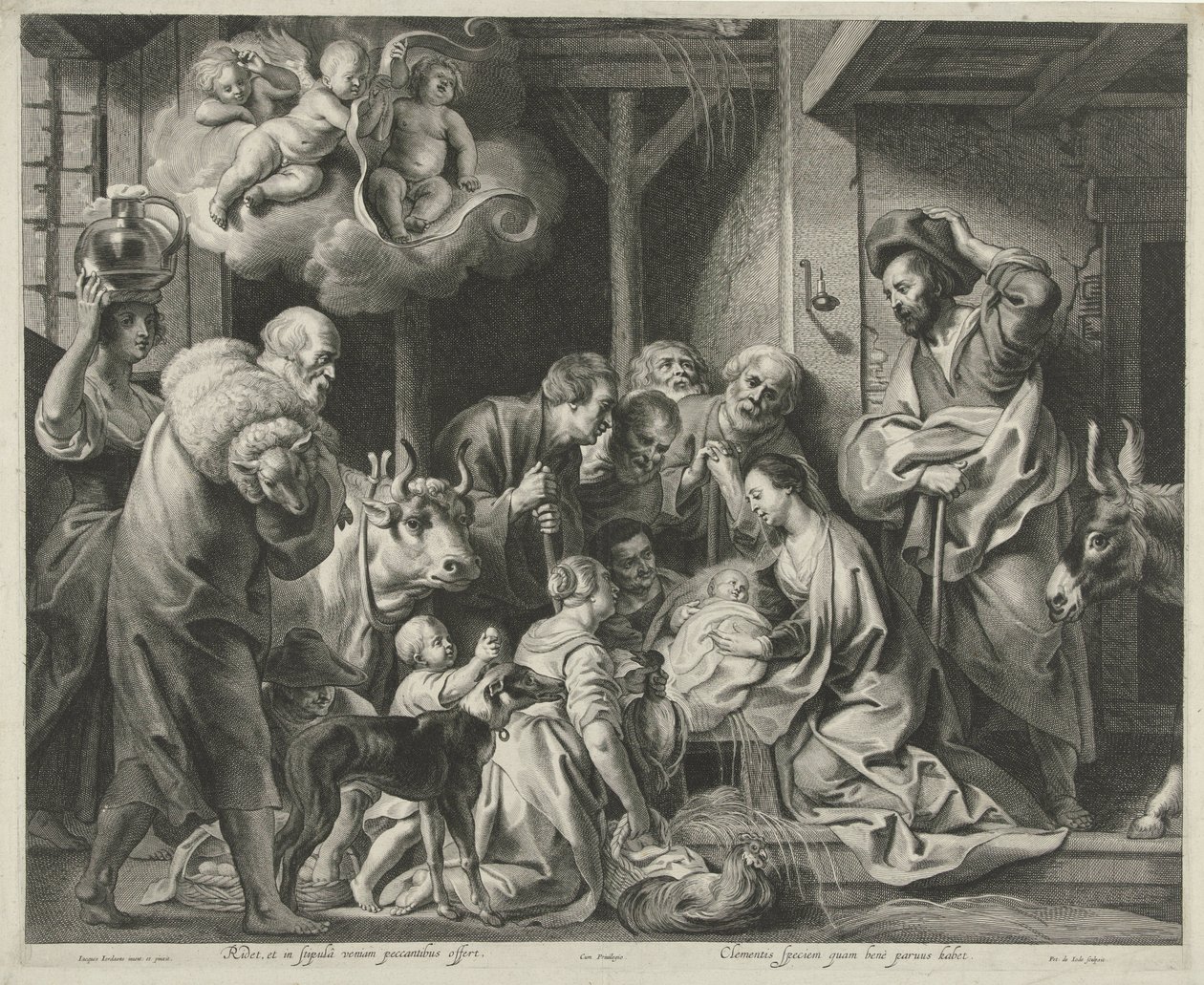Çobanların hayranlığı by Pieter de Jode (II)