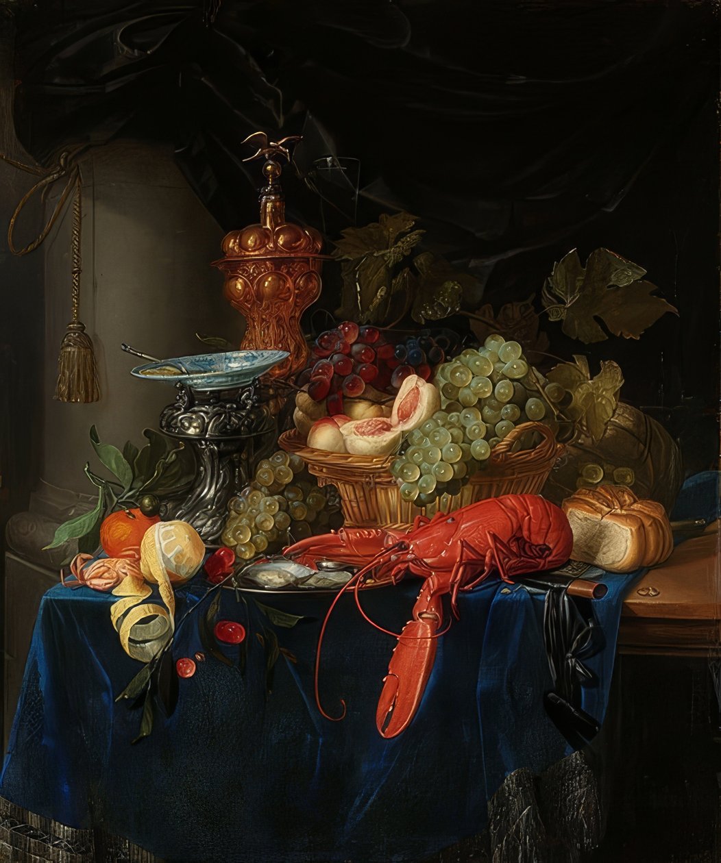 Altın bir kupa ile natürmort by Pieter de Ring