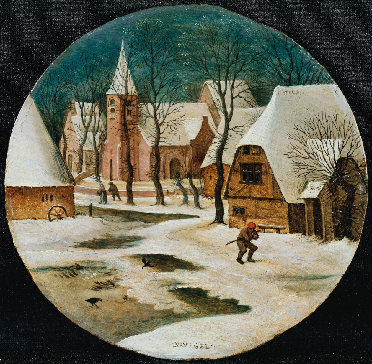 Kışın Köy by Pieter Brueghel the Younger
