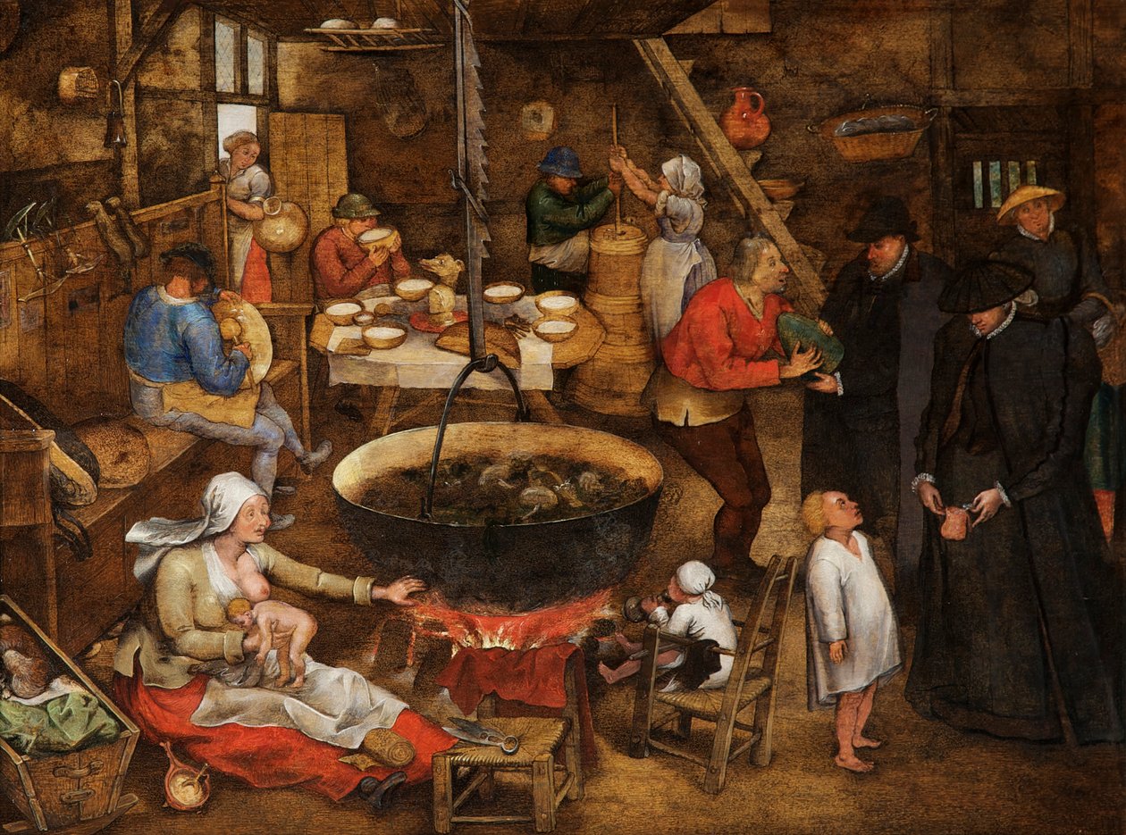 Çiftlik Evi ziyareti by Pieter the Younger Brueghel