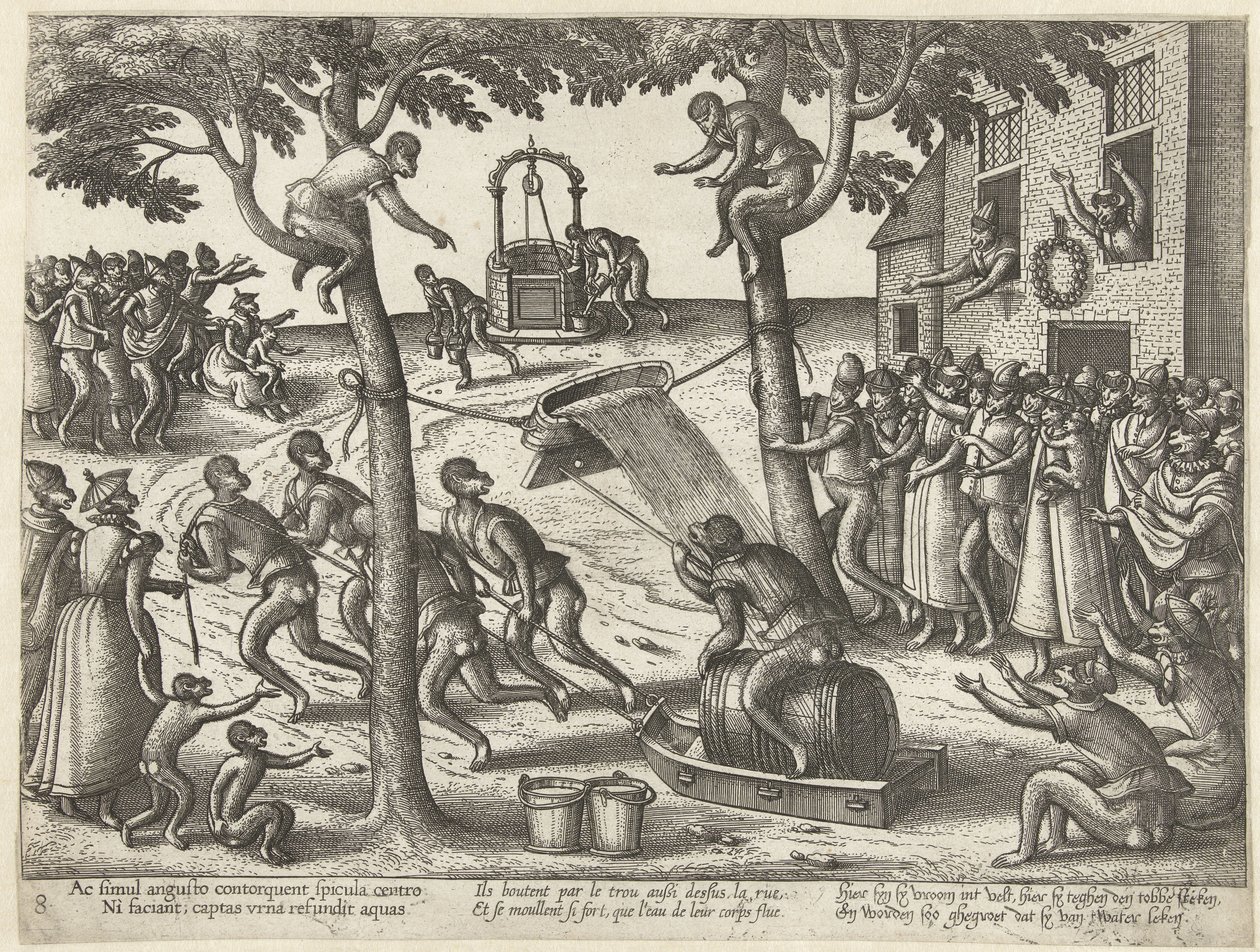 Tobbespel Apenspel (dizi adı) by Pieter van der Borcht (I)
