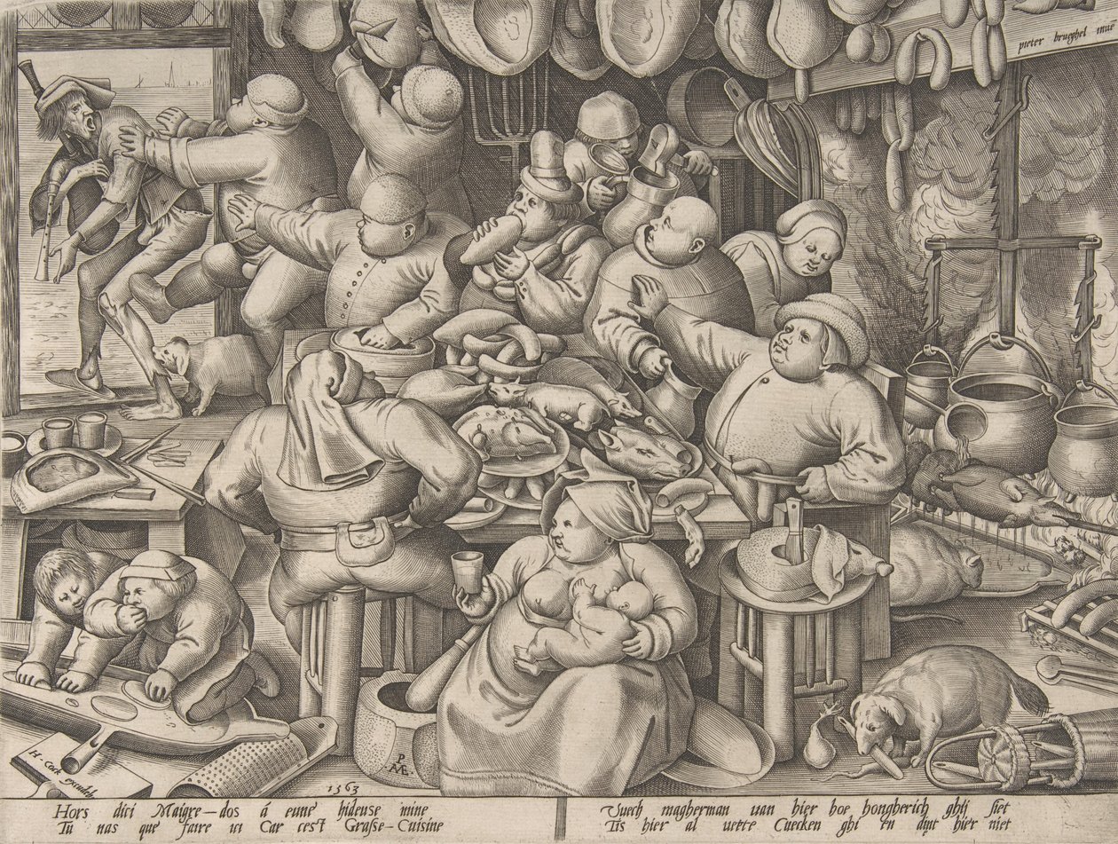 Şişman Mutfak, 1563. by Pieter van der Heyden