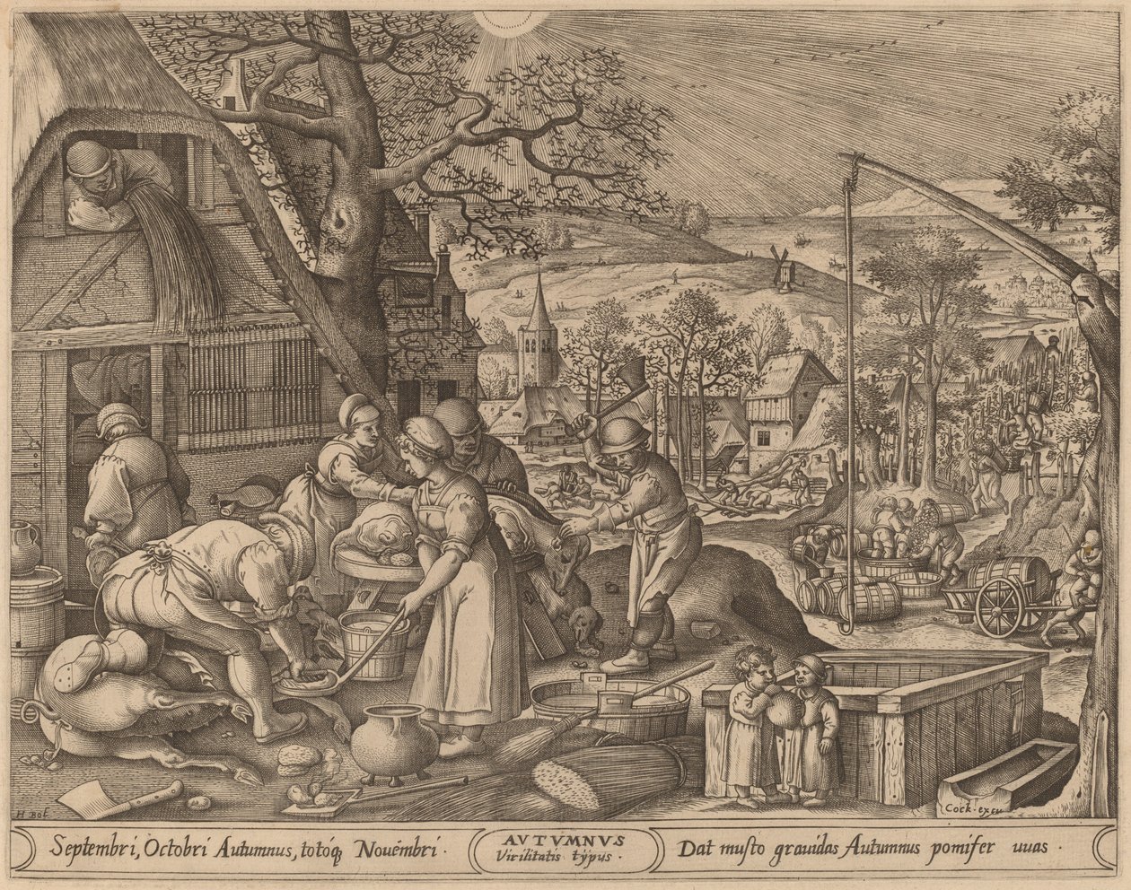 Sonbahar by Pieter van der Heyden after Hans Bol