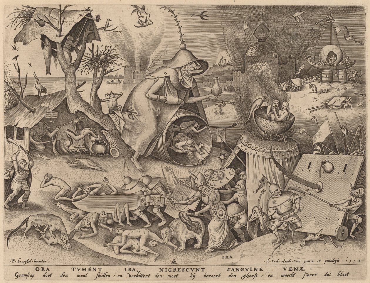 Kızgınlık by Pieter van der Heyden after Pieter Bruegel the Elder