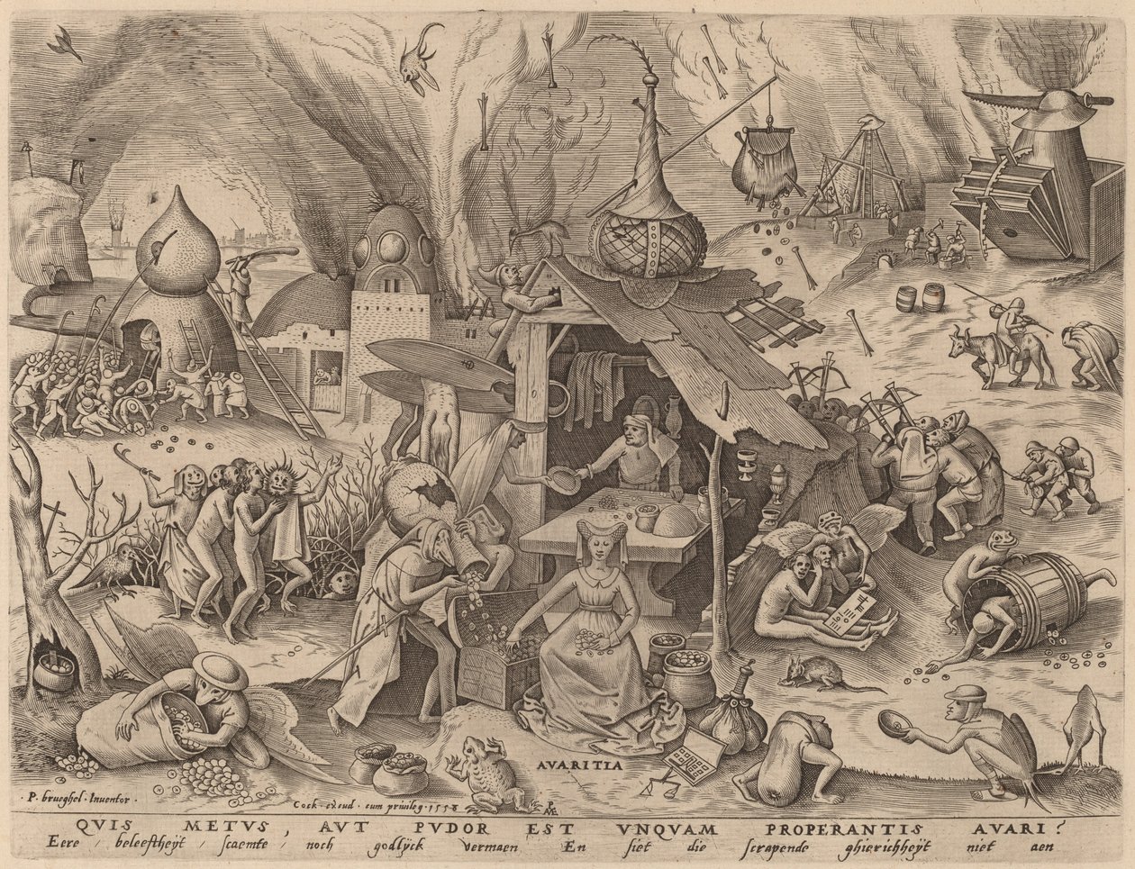 hırs by Pieter van der Heyden after Pieter Bruegel the Elder