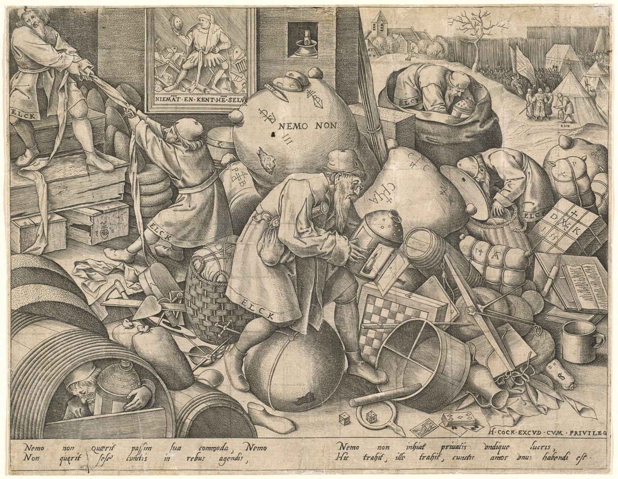Her adam by Pieter van der Heyden after Pieter Bruegel the Elder