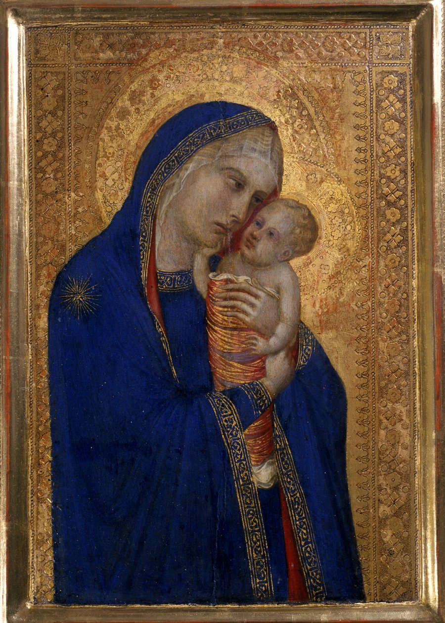 Madonna ve Çocuk, c.1330 (ahşap üzerine tempera) by Pietro Lorenzetti