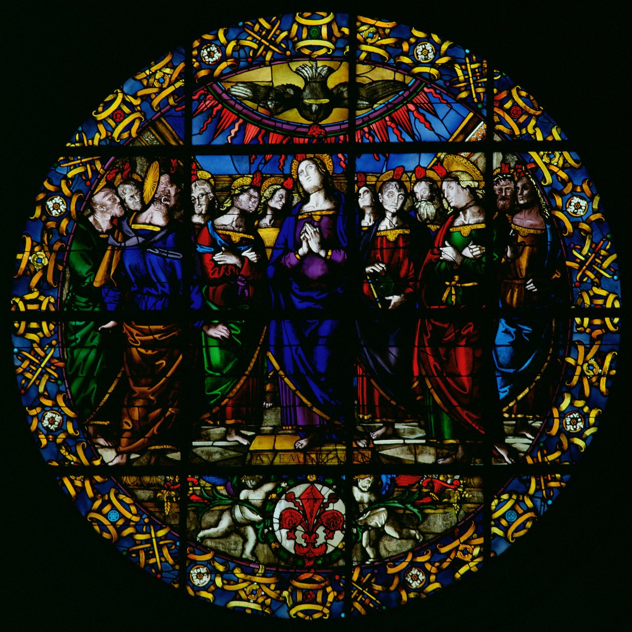 Ave Maria (vitray) by Pietro Perugino