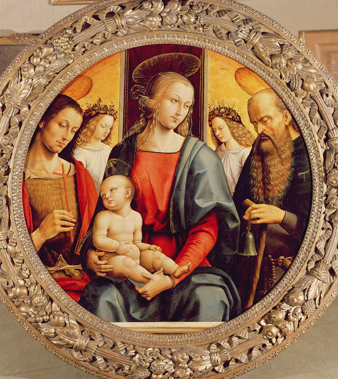 bakire ve çocuk by Pietro Perugino