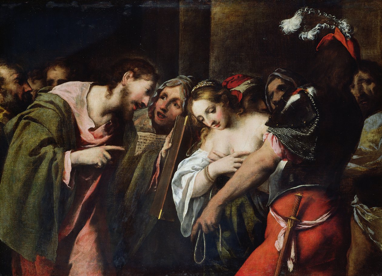 İsa ve Zina by Pietro della Vecchia