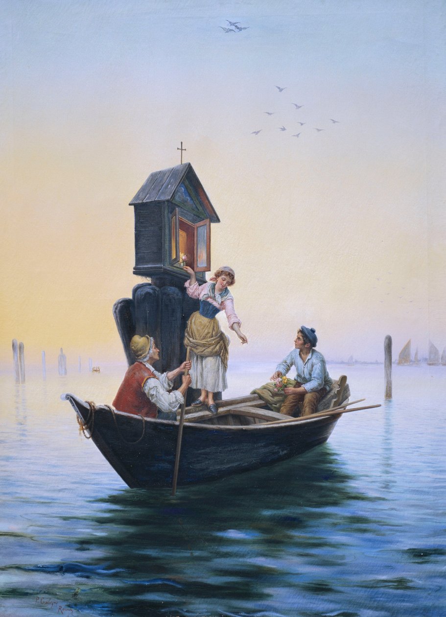 Bir Venedik Tapınağına Katılmak, by Pietro Gabrini