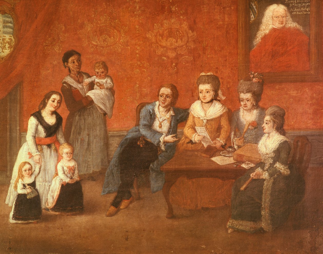 Michiel ailesi, c.1780 (tuval üzerine yağlı boya) by Pietro Longhi