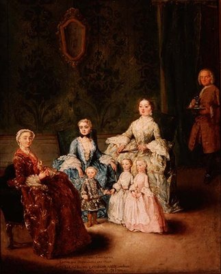 Sagredo Ailesi (tuval üzerine yağlı boya) by Pietro Longhi