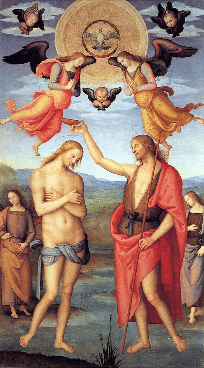 İsa'nın Vaftizi, c. 1512 by Pietro Perugino