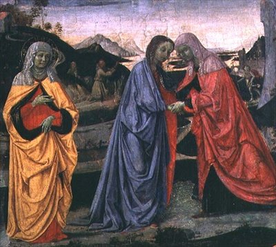 Ziyaret (panelde sıcaklık) by Pietro Perugino