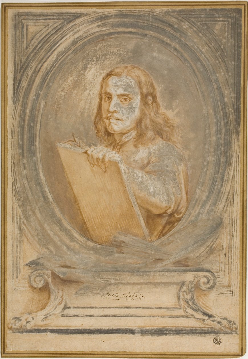 Pietro Testa'nın Portresi by Pietro Testa