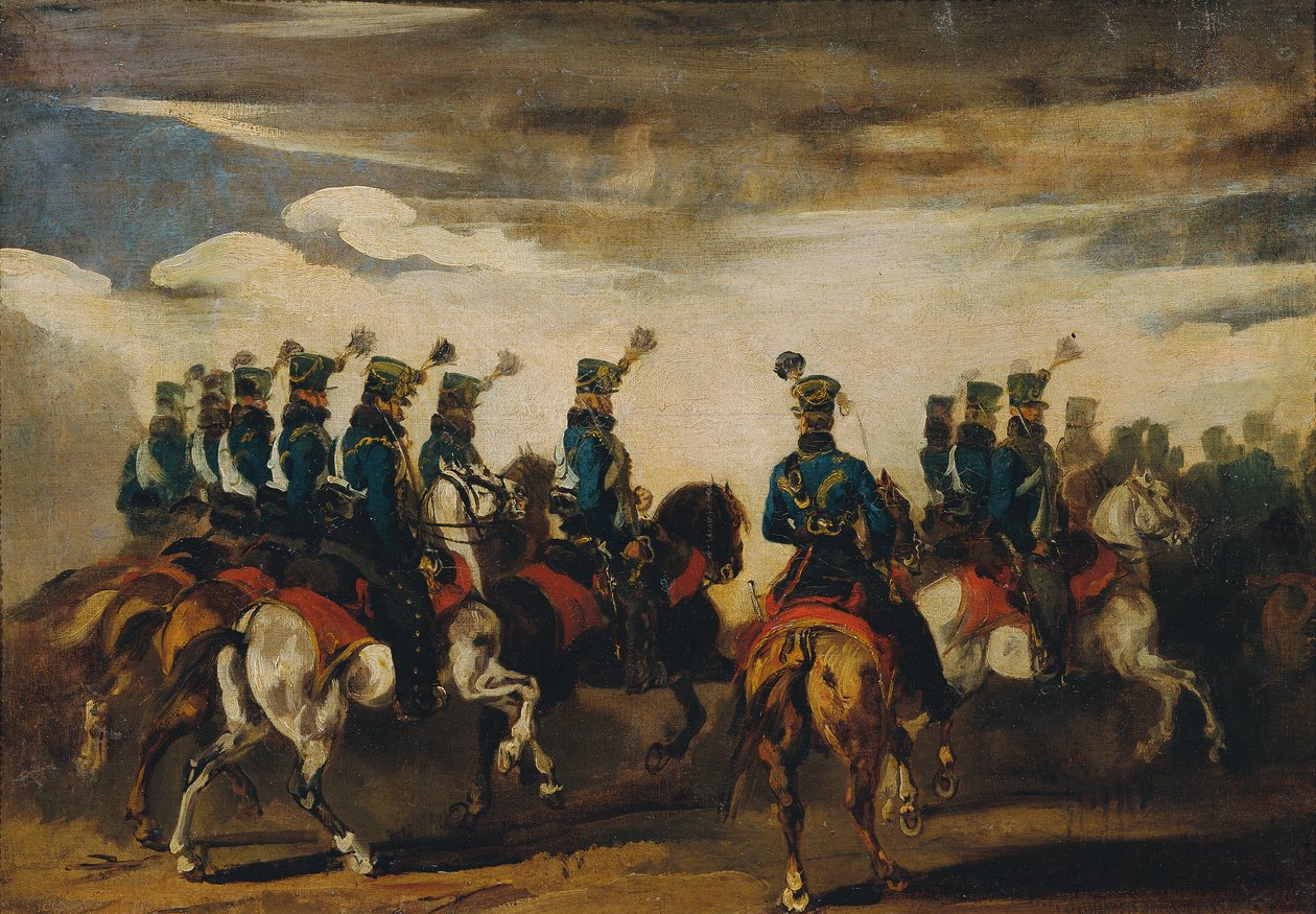 Avusturya Mavi Süvarileri by Piotr von Michalowski