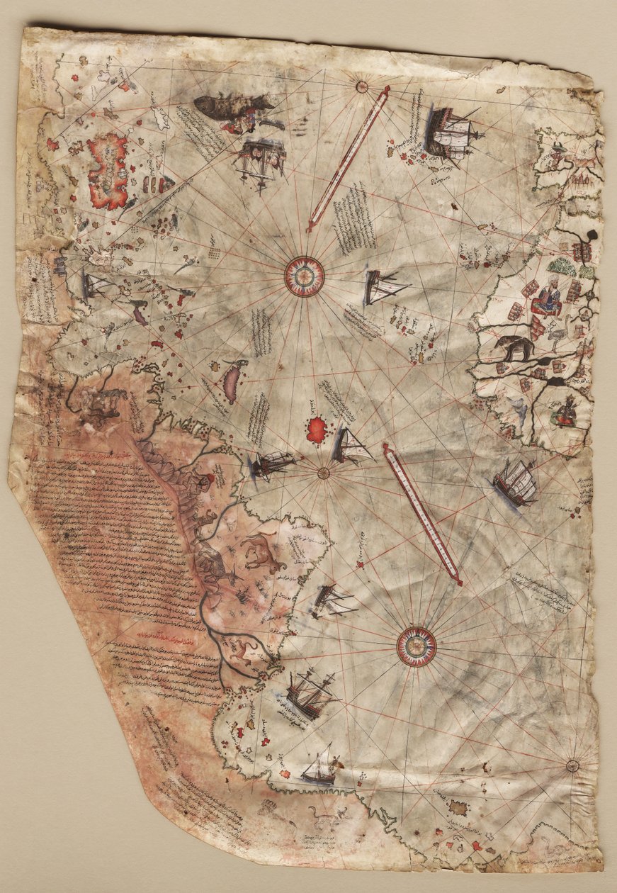 Piri Reis Dünya Haritası, 1513 by Piri Reis