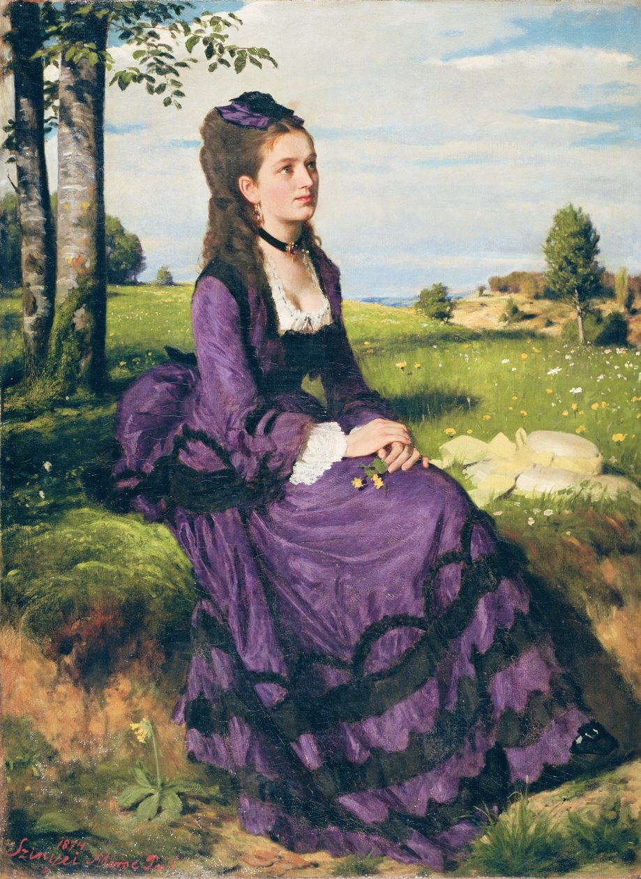 Menekşe Kadın, 1874 by Pál Szinyei Merse