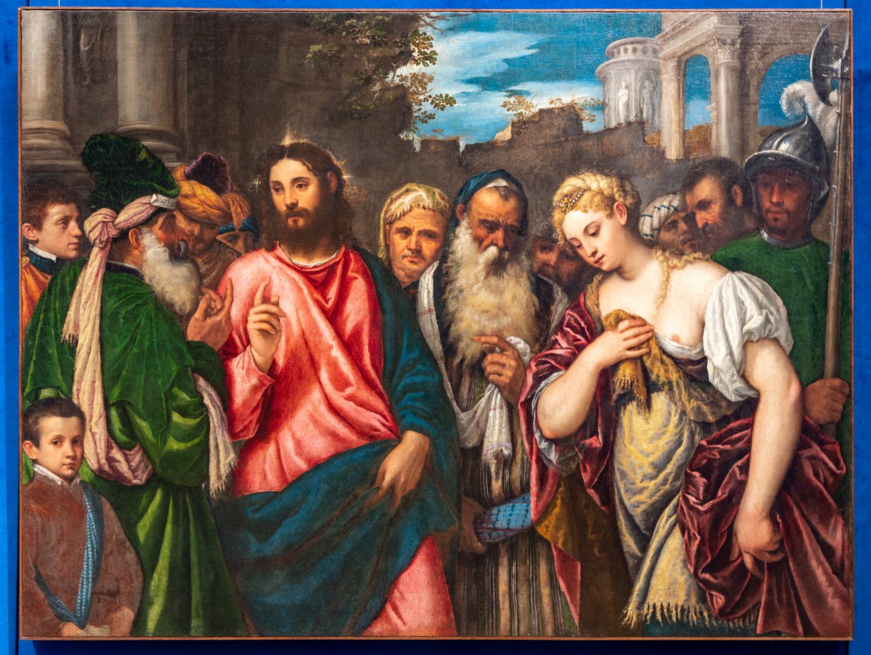 İsa ve zina by Polidoro da Lanciano