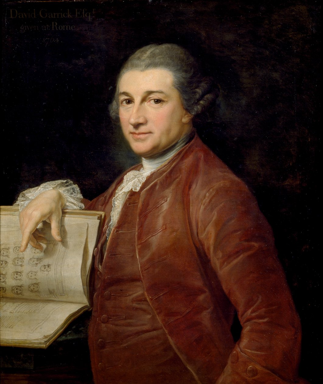 David Garrick, 1764 by Pompeo Batoni