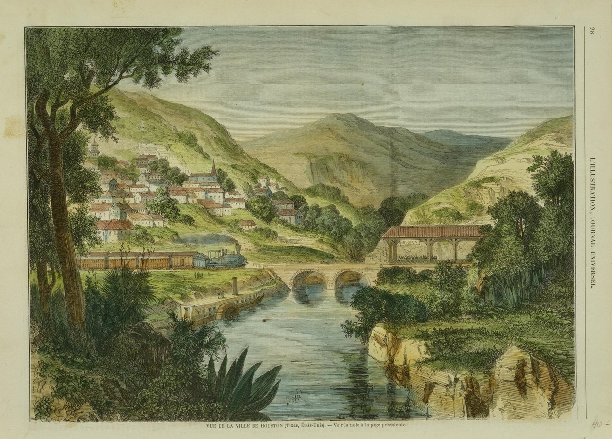 Houston şehrinin görünümü by Possibly by E. Therond