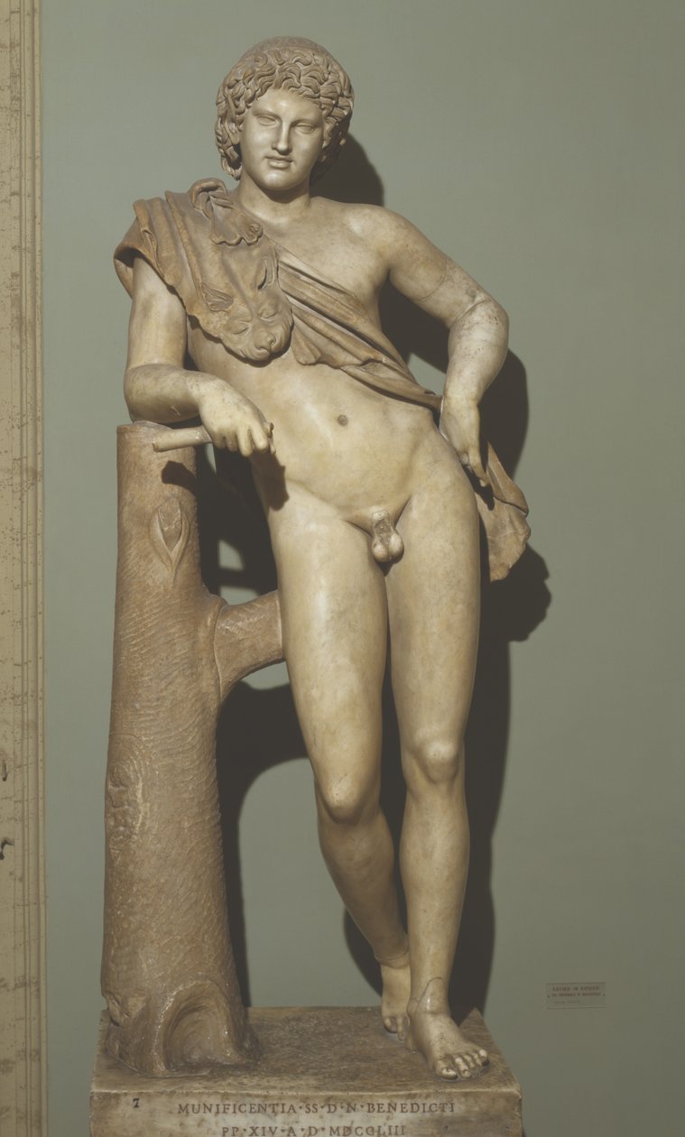 Dinlenmede Satyr (mermer) by Praxiteles