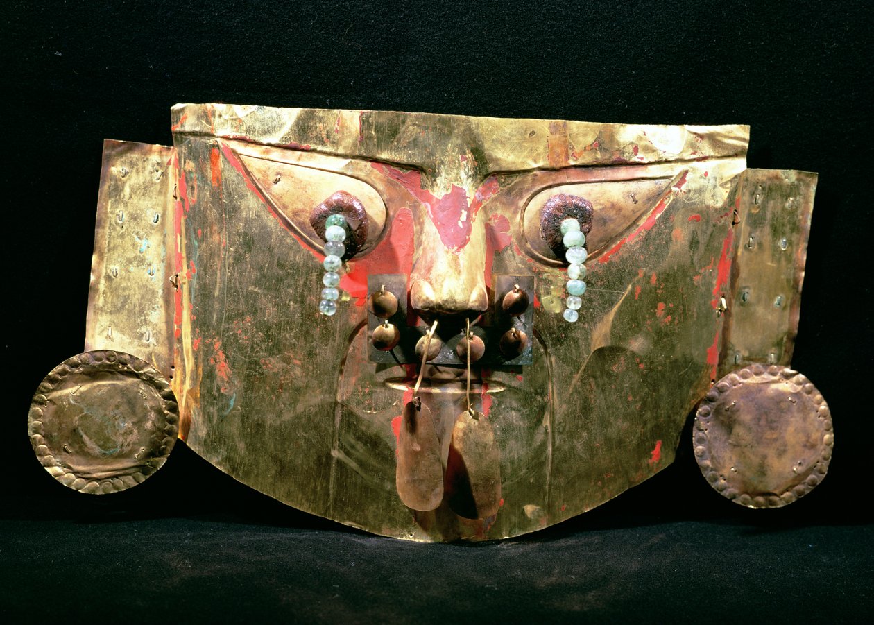 Cenaze maskesi, Chimu (altın) by Pre Columbian