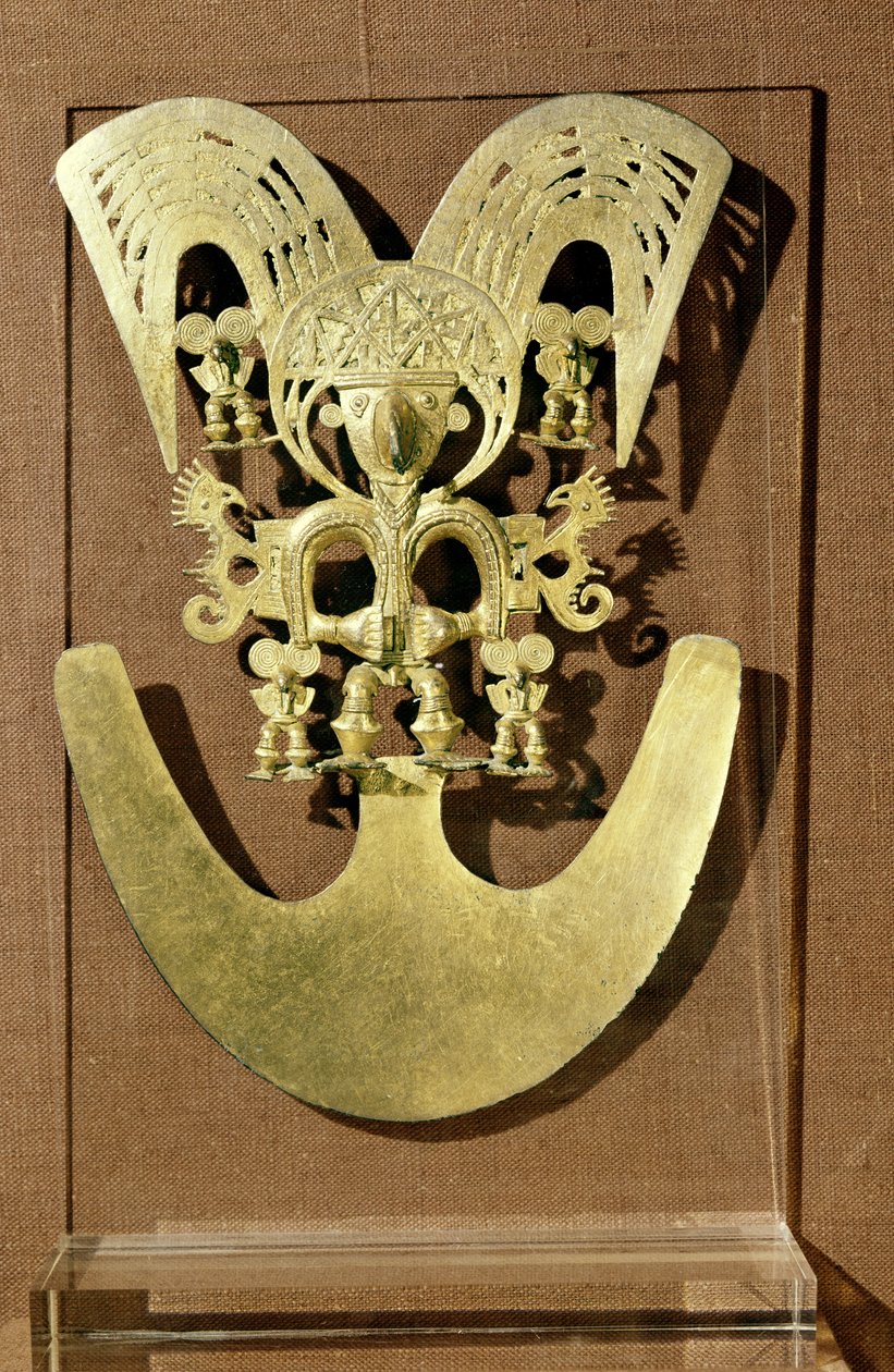 Pektoral, Quimbaya (altın) by Pre Columbian