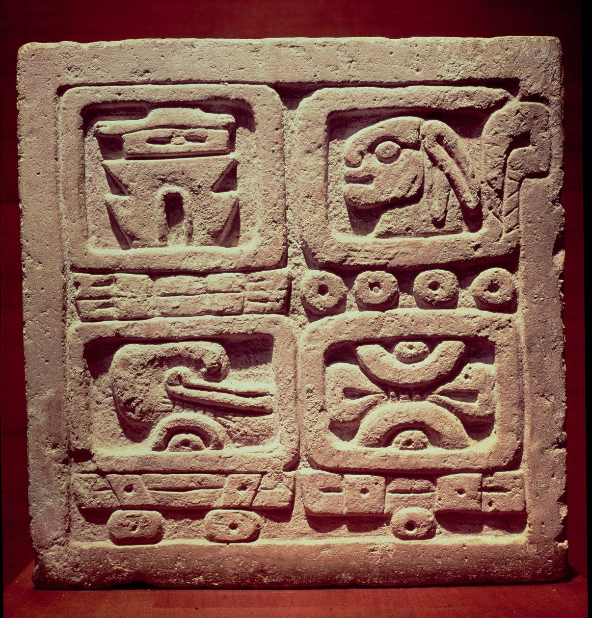 Dört glifli takvim, Toltec (856-1250) by Pre Columbian